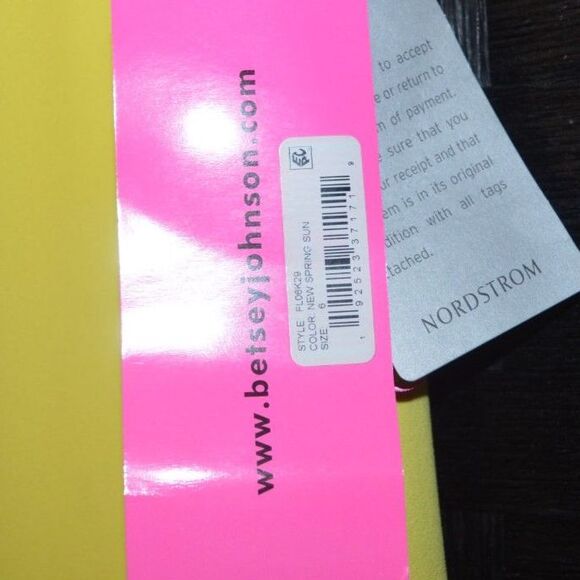 NWT Betsey Johnson Yellow New Spring Sun Scuba Crepe Dress FLO6K29 Sleeveless 6 - Picture 6 of 10